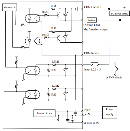 UST-30LC (PNP type) Input/Output ircuit	